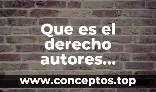 Que es el derecho autores diferentes
