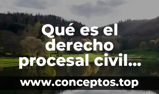 Qué es el derecho procesal civil peruano