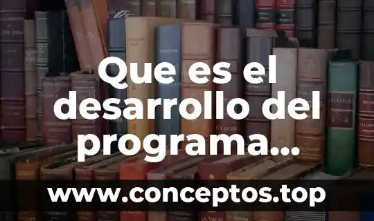 Que es el desarrollo del programa deportivo