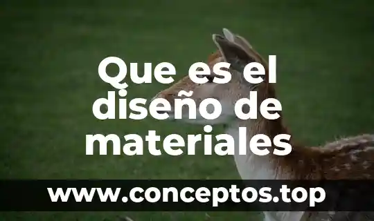Andrea en nombre del diseño que es 8 Que es el diseño de materiales