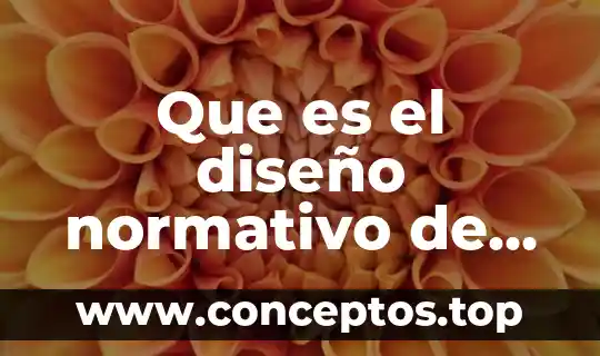 Que es el diseño normativo de un programa