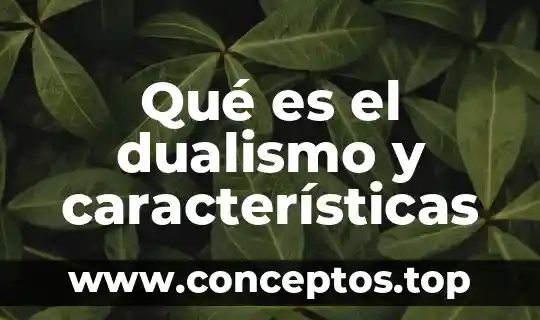 Qué es el dualismo y características
