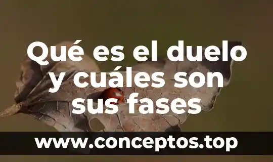 Qué es el duelo y cuáles son sus fases