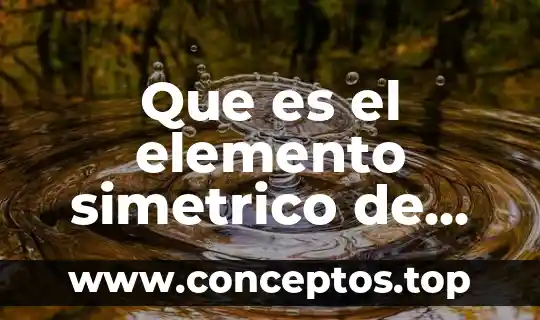 Número de contacto que es 6 Que es el elemento simetrico de un numero