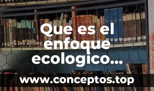 Que es el enfoque ecologico funcional