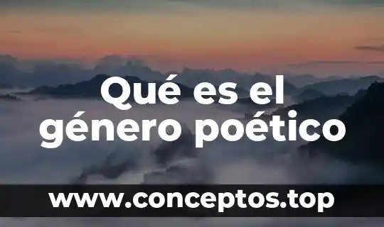Qué es el género y número gramatical 8 Qué es el género poético