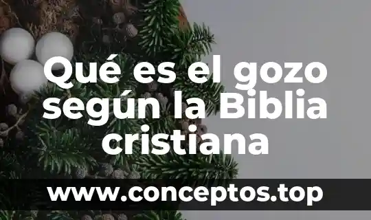 Qué es el gozo según la Biblia cristiana