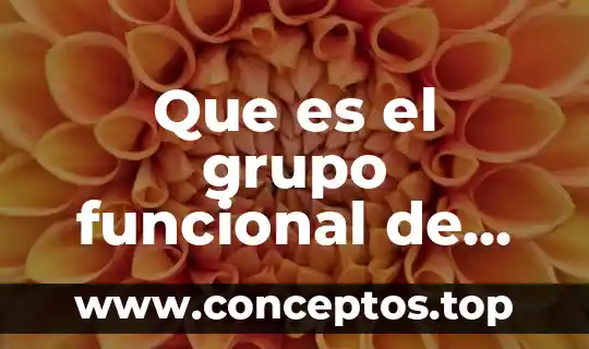Que es el grupo funcional de acidos carboxilicos