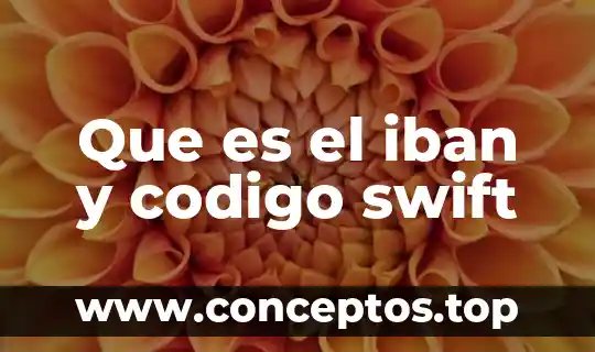 Que es el iban y codigo swift