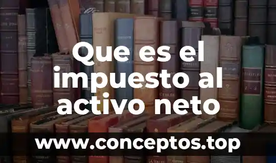 Que es el impuesto al activo neto
