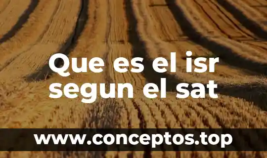 Qué es el sat y sus funciones en México 6 Que es el isr segun el sat