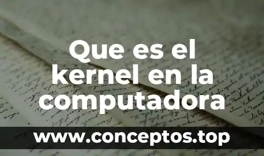 Que es lo que significa entrada-proceso-salida en una computadora 4 Que es el kernel en la computadora