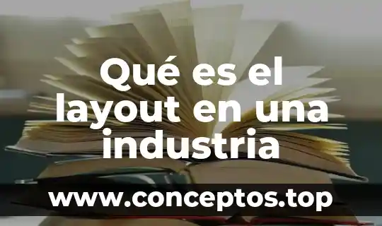 Qué es el layout en una industria