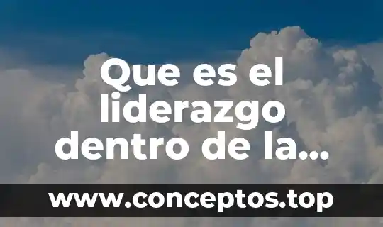 En que es la politica 4 Que es el liderazgo dentro de la cuestión politica