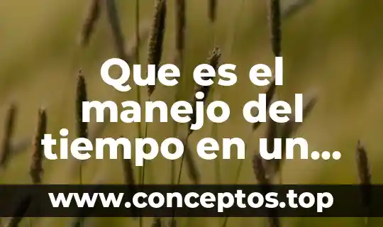 Que es el manejo del tiempo en un cuento