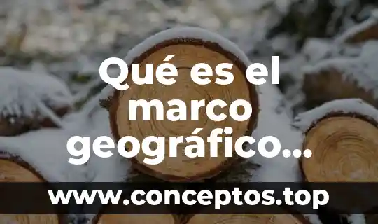 Que es de actividad en la sangre 5 Qué es el marco geográfico fiscal