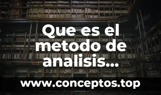 Que es el metodo de analisis vertical