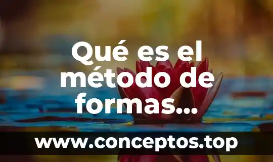 Qué es el método de formas narrativas y cuáles son