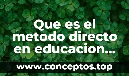 Que es foco en fisica yahoo 7 Que es el metodo directo en educacion fisica