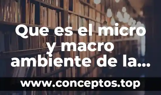 Que es el micro y macro ambiente de la mercadotecnia