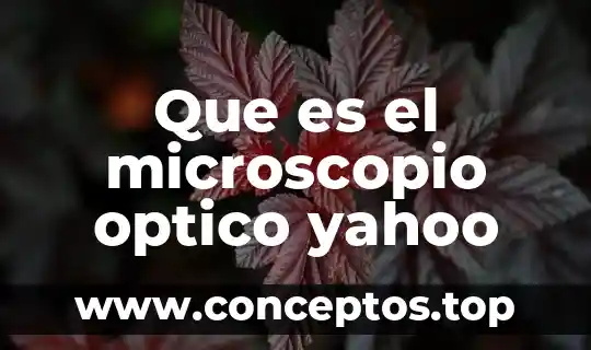 Que es el objetivo del microscopio compuesto 8 Que es el microscopio optico yahoo