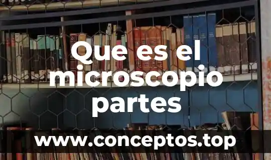 Que es el objetivo del microscopio compuesto 3 Que es el microscopio partes