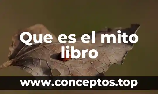 Que es el mito libro