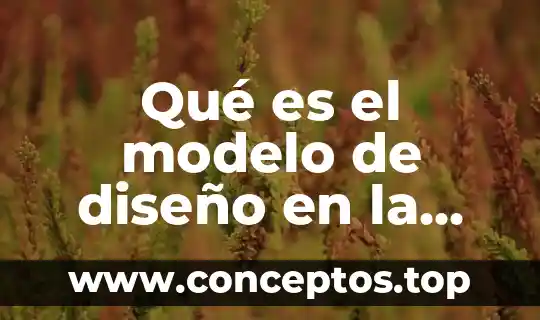 Qué es el modelo de diseño en la mecatrónica