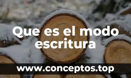 Que es el modo compuesto 5 Que es el modo escritura