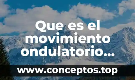 Que es ell movimiento ondulatorio 6 Que es el movimiento ondulatorio ejemplos