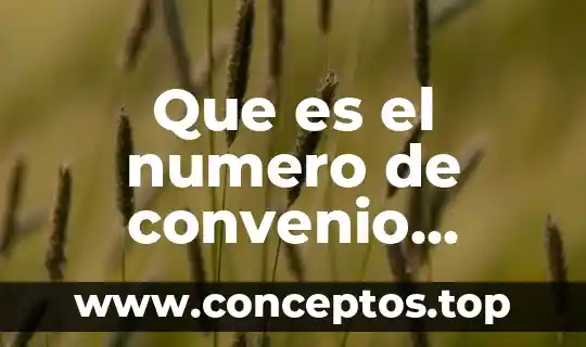 Que es el numero de convenio bancomer