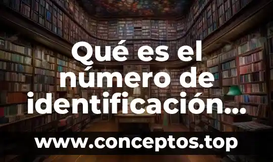 Qué es el número de identificación fiscal TIN