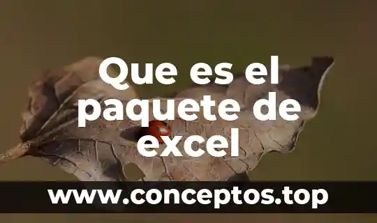 Función fecha variantes en Excel que es 8 Que es el paquete de excel