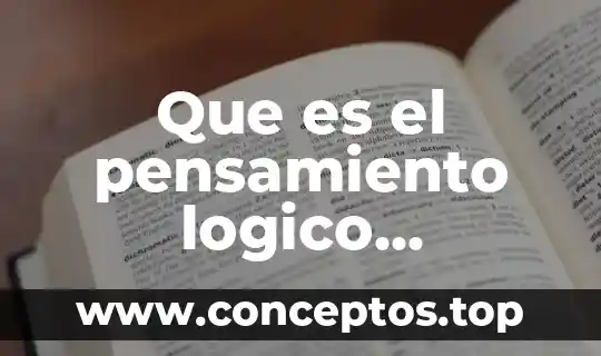 Que es el pensamiento logico imaginario