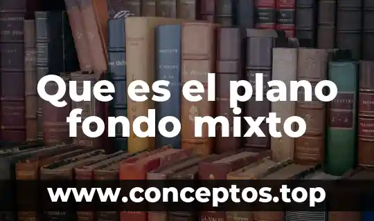 Que es el plano fondo mixto