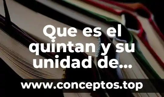 Que es la unidad y medida de actualizacion 7 Que es el quintan y su unidad de medida