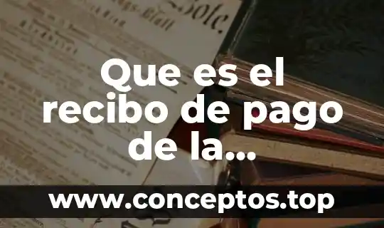 Que es el recibo de pago de la constancia