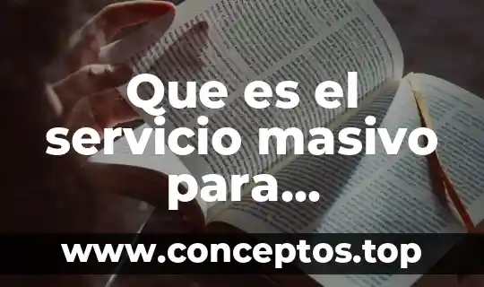 Que es un servicio de peaje 4 Que es el servicio masivo para integradores