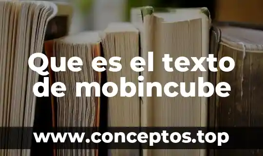 Que es el agua en uma entrevista 7 Que es el texto de mobincube