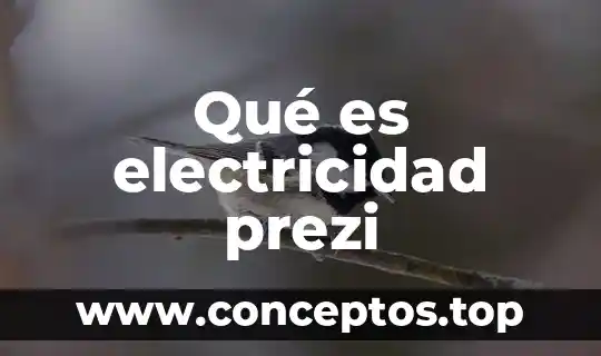 Qué es electricidad prezi