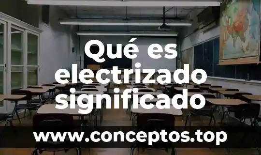 Qué es electrizado significado