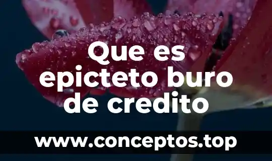 Que es credito mercantil yahoo 3 Que es epicteto buro de credito