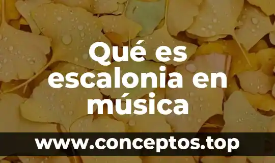Qué es el swing en música 6 Qué es escalonia en música