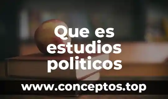 Que es politicos publicos 4 Que es estudios politicos
