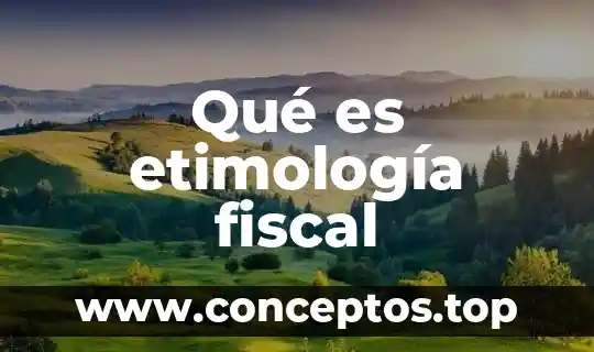 Investigar qué es la etimología grecolatina 6 Qué es etimología fiscal