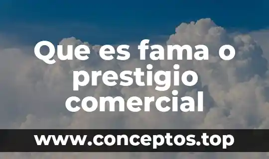 Que es solicitud para la declaracion de nombre comercial ficticio 8 Que es fama o prestigio comercial