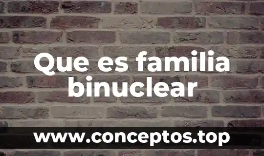 Que es familia binuclear