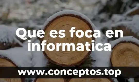 Que es foca en informatica