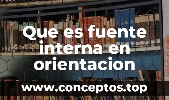 Que es fuente interna en orientacion