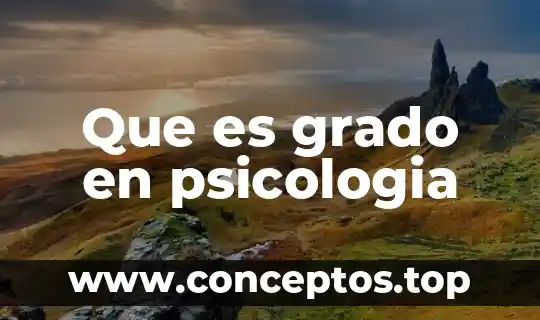 Qué es dismnesia en psicología 8 Que es grado en psicologia